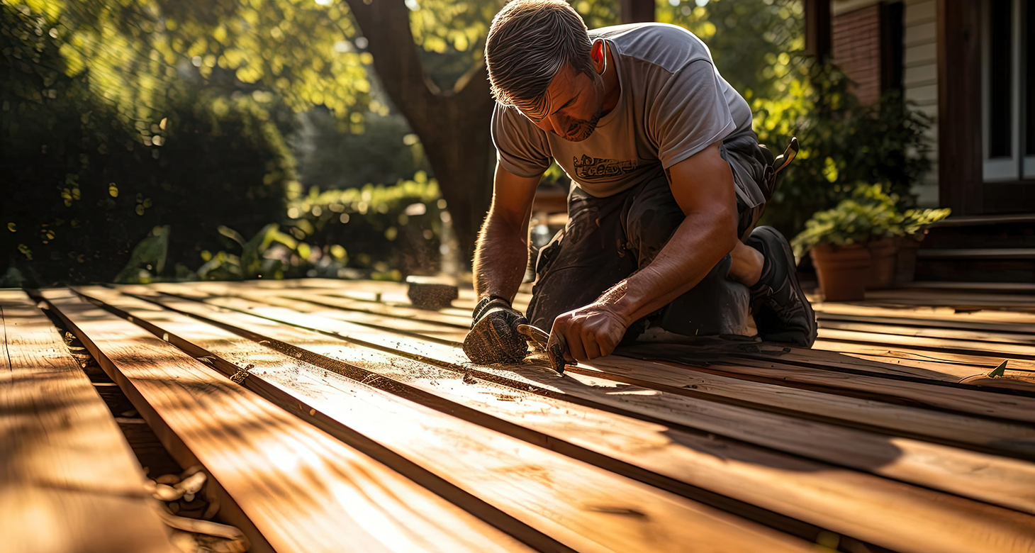 Wood deck repair and exterior wood restoration in Overland Park KS